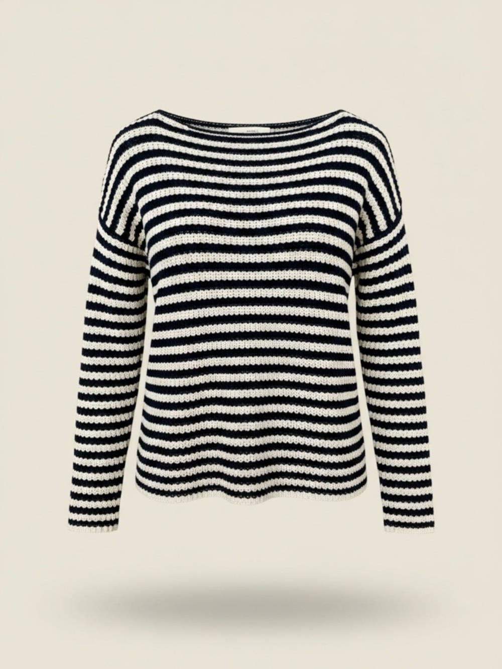 Lauren Ralph Lauren | Classic Striped Boatneck | Navy & Cream